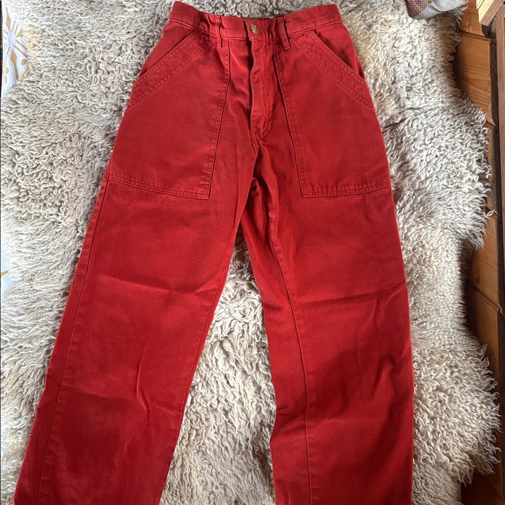 Big Bud Press XS Red Terracotta Work Pants